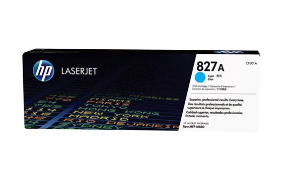 9418896 HP CF301A Toner HP CF301A 827A 32K cyan HP h&#248;ykapasitetstone bl&#229;